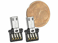 Merox 2er-Set ultrakompakter USB-OTG-Adapter; Winziger USB-OTG-Adapter Winziger USB-OTG-Adapter Winziger USB-OTG-Adapter 