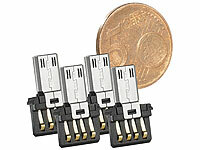 Merox 4er-Set ultrakompakter USB-OTG-Adapter; Winziger USB-OTG-Adapter Winziger USB-OTG-Adapter Winziger USB-OTG-Adapter 